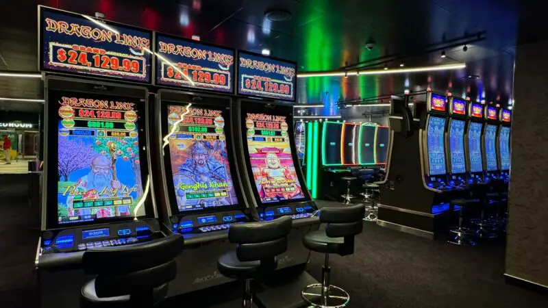 Additional slot machines in the casino